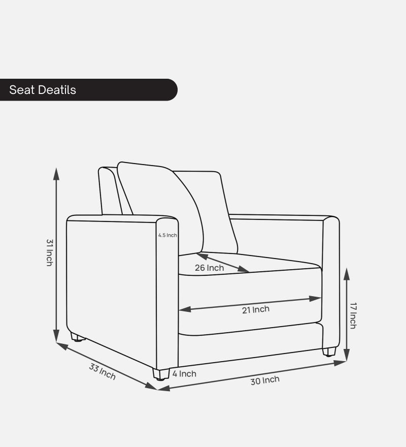 Enchant 2.0 Velvet 1 Seater Sofa In Berry Wine Colour