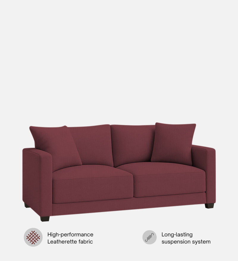 Enchant 2.0 Velvet 2 Seater Sofa In Berry Wine Colour