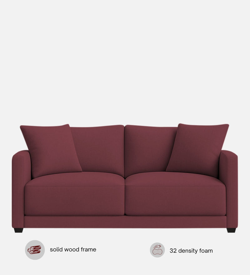 Enchant 2.0 Velvet 2 Seater Sofa In Berry Wine Colour
