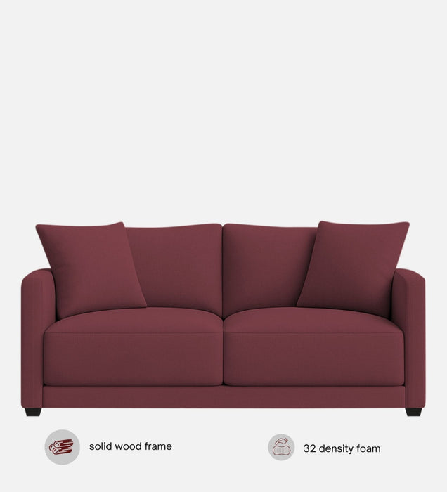 Enchant 2.0 Velvet 2 Seater Sofa In Berry Wine Colour
