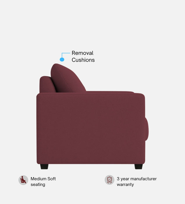 Enchant 2.0 Velvet 2 Seater Sofa In Berry Wine Colour