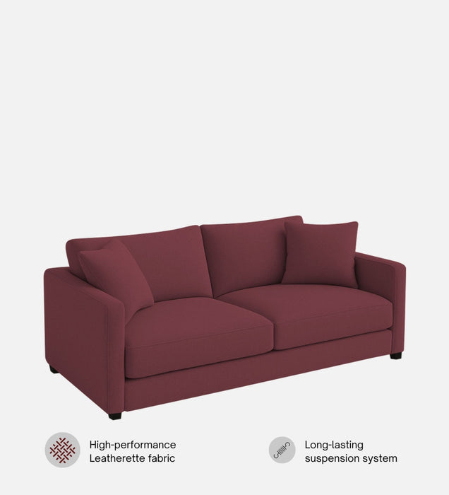 Enchant 2.0 Velvet 3 Seater Sofa In Berry Wine Colour