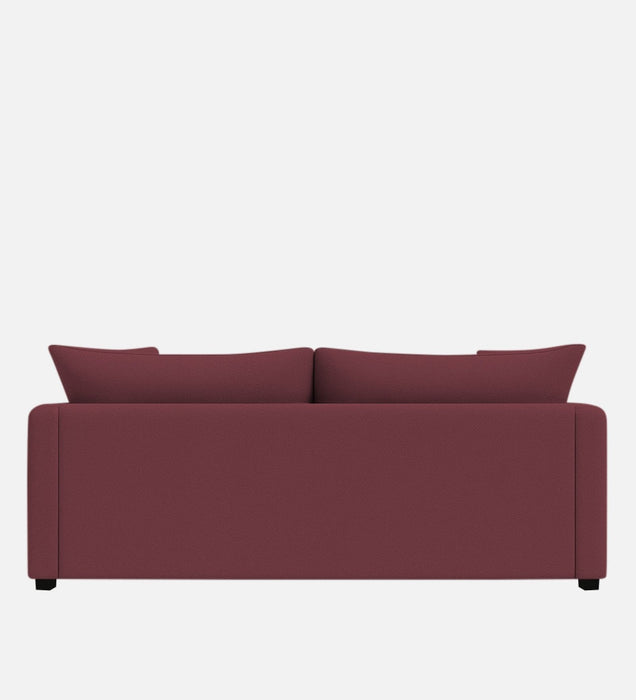 Enchant 2.0 Velvet 3 Seater Sofa In Berry Wine Colour
