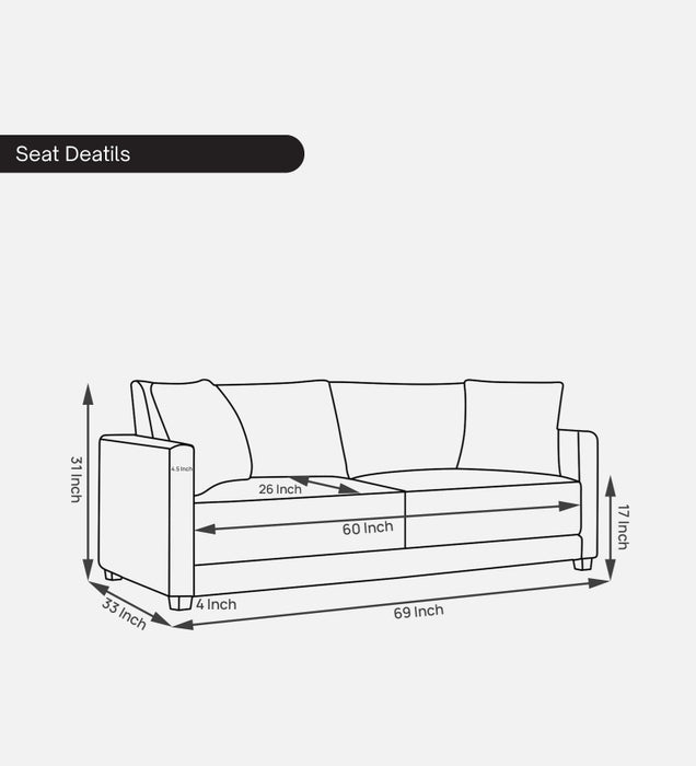 Enchant 2.0 Velvet 3 Seater Sofa In Berry Wine Colour