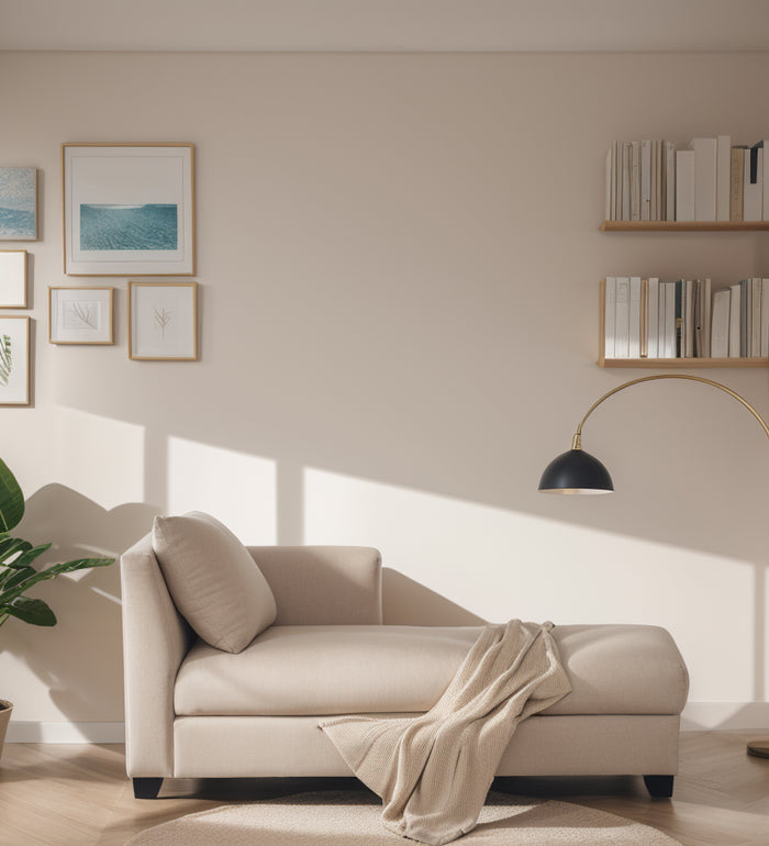Ethos Luxury Fabric Lounger Sofa RHS