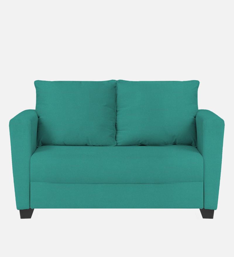 Ethos Fabric 2 Seater Sofa In Cerulean Blue Color