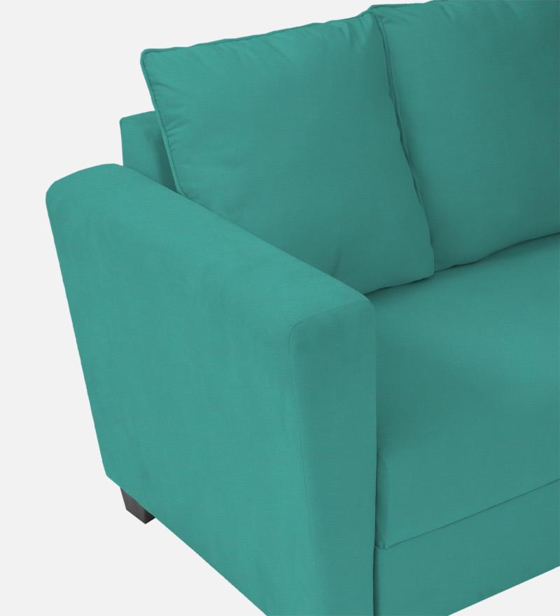 Ethos Fabric 3 Seater Sofa In Cerulean Blue Color