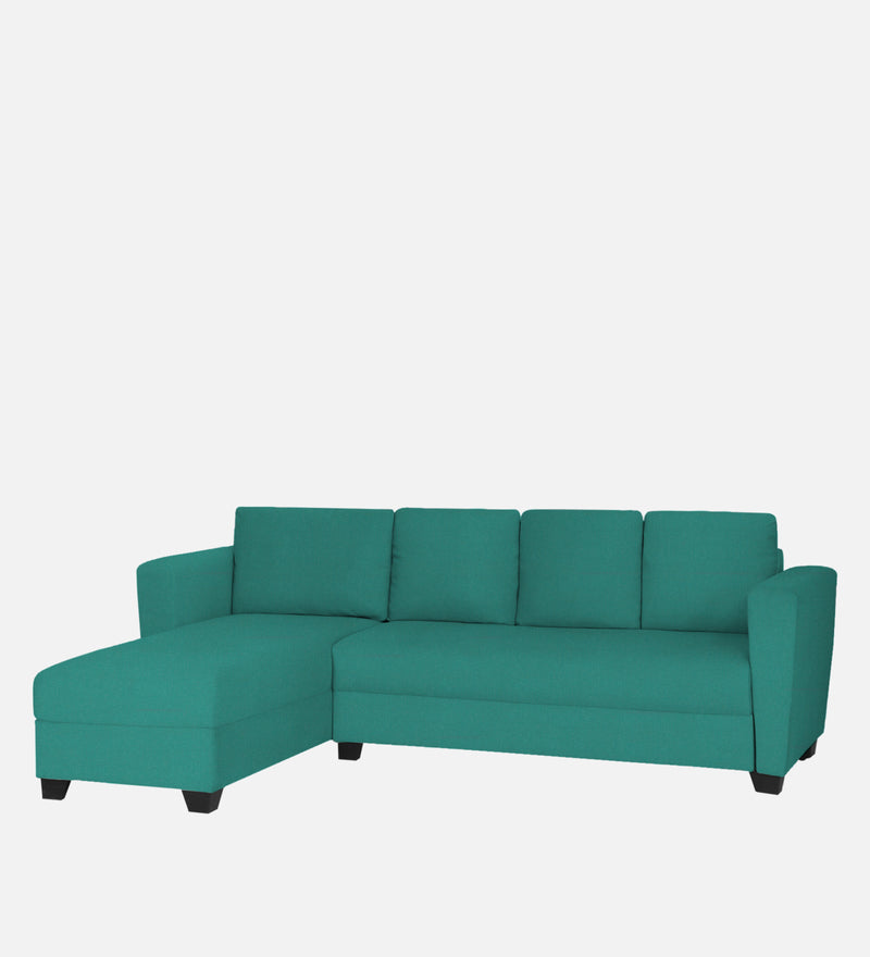 Ethos Fabric LHS 6 Seater Sofa In Cerulean Blue Color