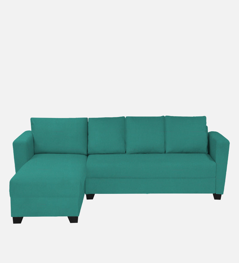 Ethos Fabric LHS 6 Seater Sofa In Cerulean Blue Color