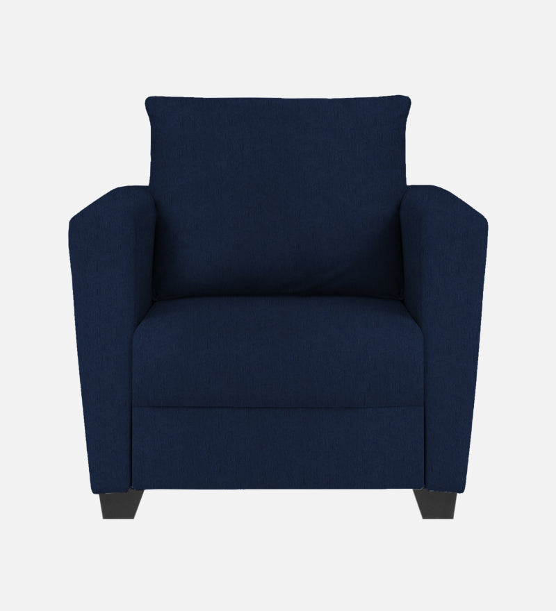 Ethos Fabric 1 Seater Sofa In Cool Cobalt Color