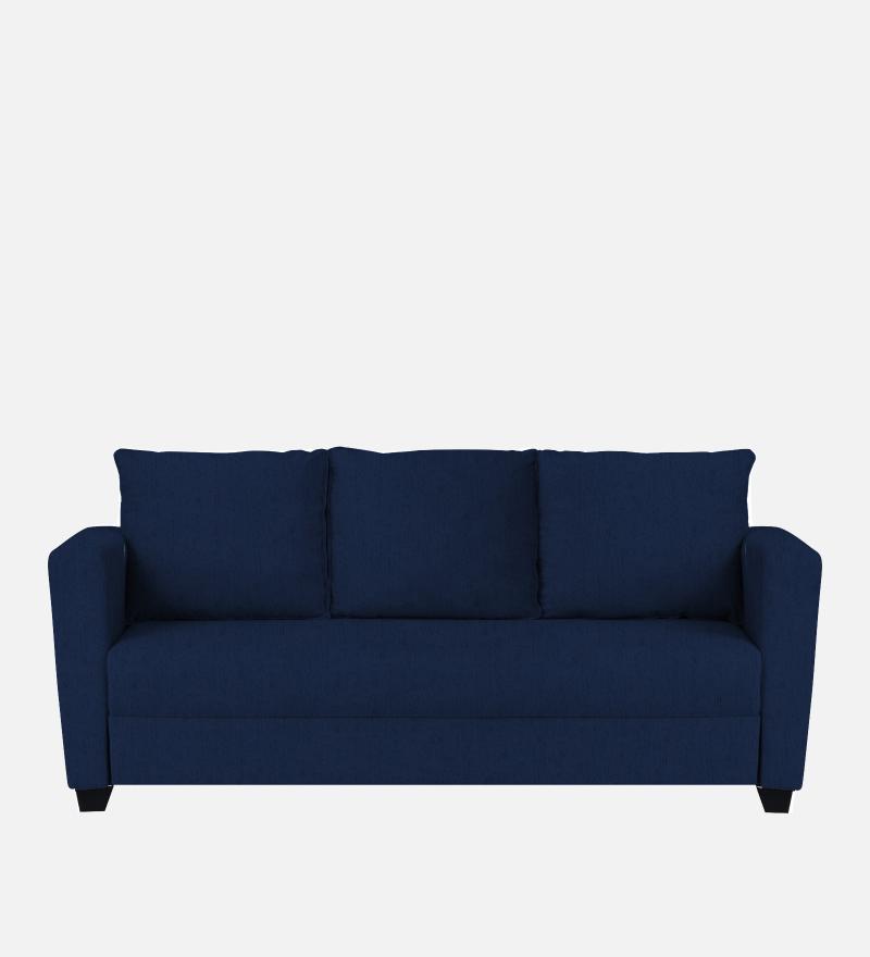 Ethos Fabric 3 Seater Sofa In Cool Cobalt Color
