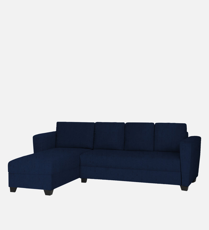 Ethos Fabric LHS 6 Seater Sofa In Cool Cobalt Color
