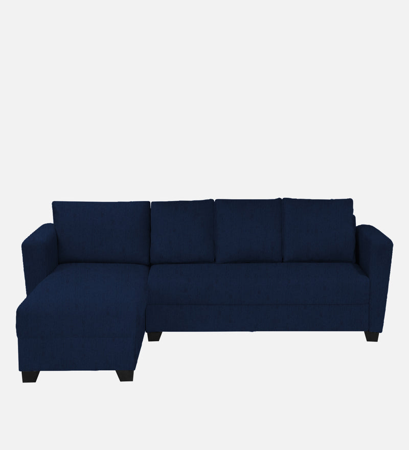 Ethos Fabric LHS 6 Seater Sofa In Cool Cobalt Color