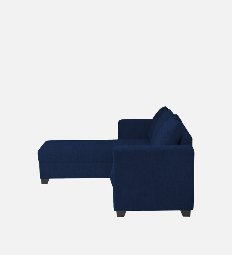 Ethos Fabric LHS 6 Seater Sofa In Cool Cobalt Color