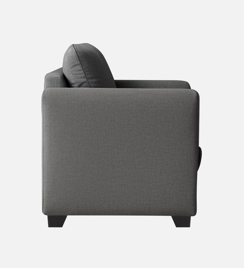 Ethos Fabric 1 Seater Sofa In Grey Color