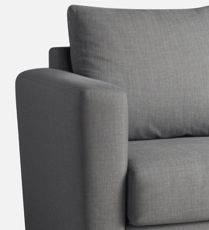 Ethos Fabric 1 Seater Sofa In Grey Color
