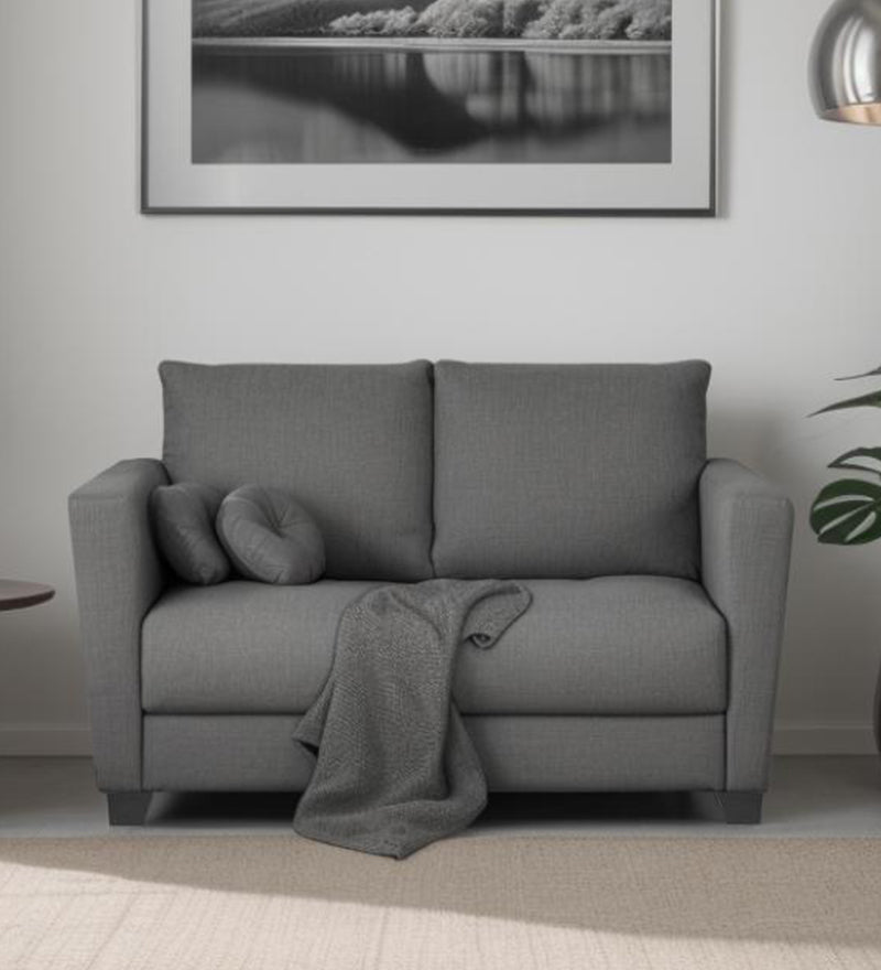Ethos Fabric 2 Seater Sofa In Grey Color