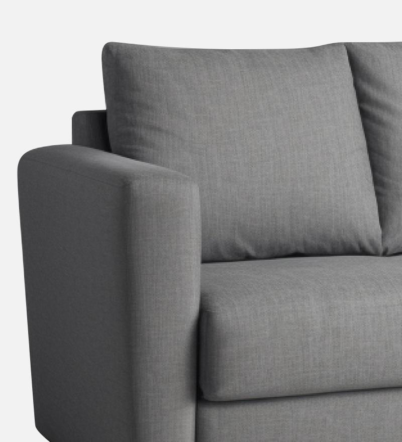 Ethos Fabric 3 Seater Sofa In Grey Color