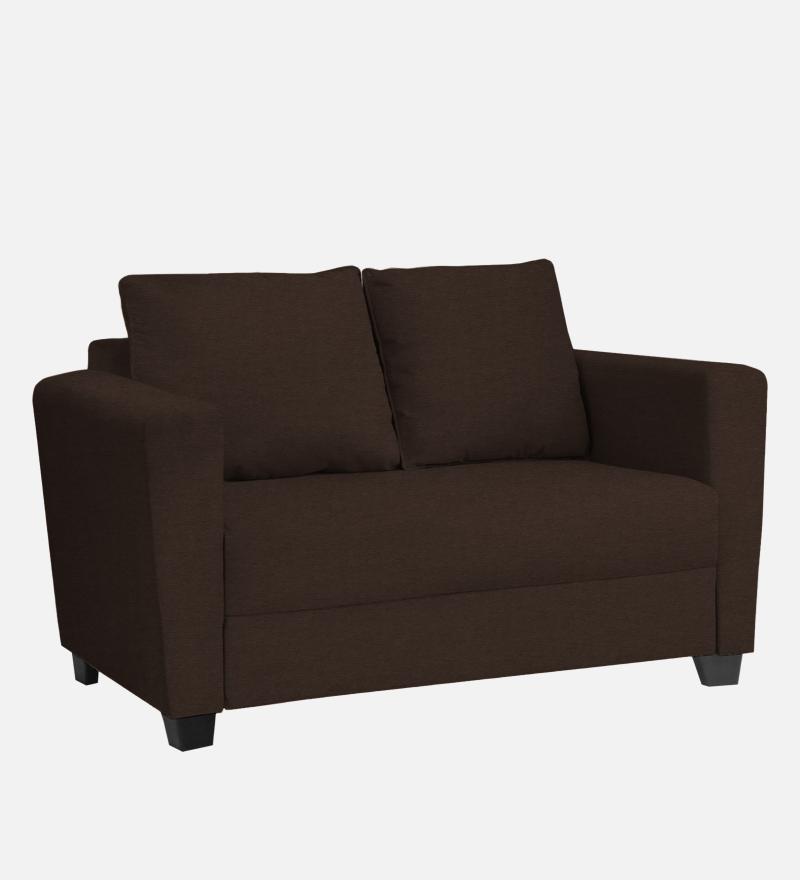Ethos Fabric 2 Seater Sofa In Mahogany Color