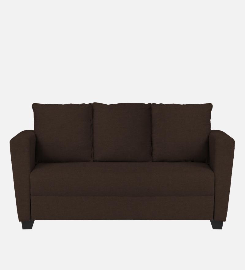 Ethos Fabric 3 Seater Sofa In Mahogany Color