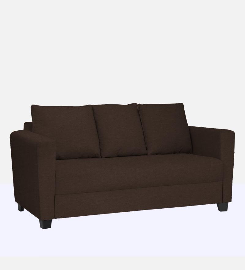 Ethos Fabric 3 Seater Sofa In Mahogany Color