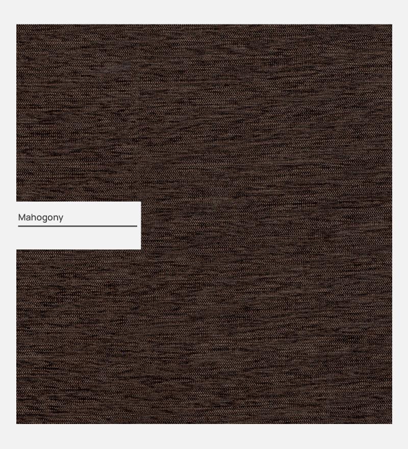 Ethos Fabric 3 Seater Sofa In Mahogany Color