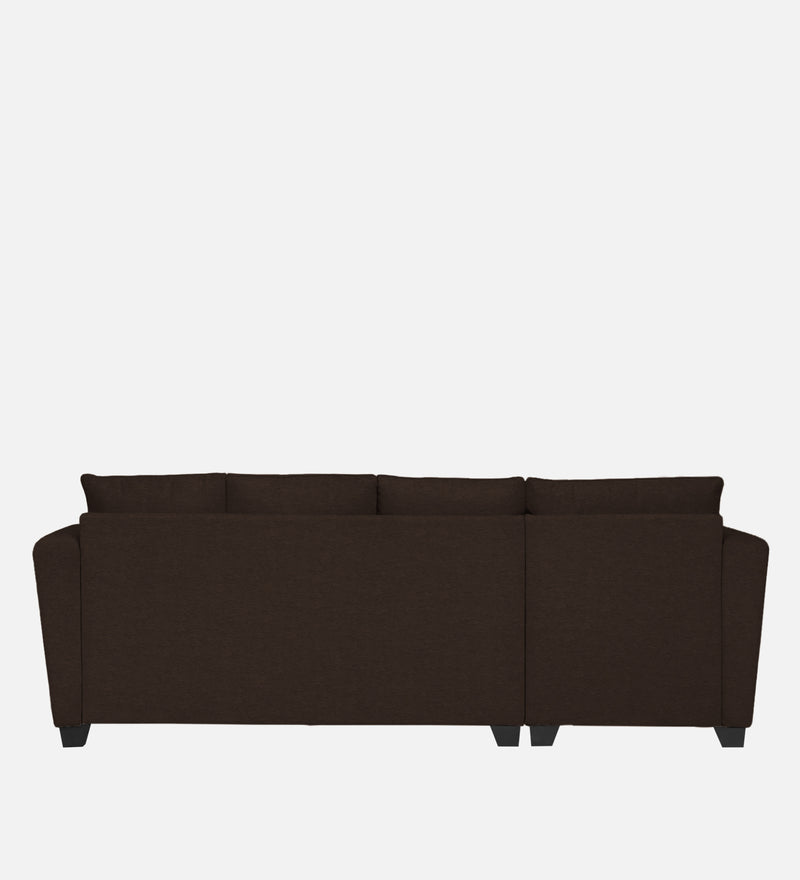 Ethos Fabric LHS 6 Seater Sofa In Mahogany Color