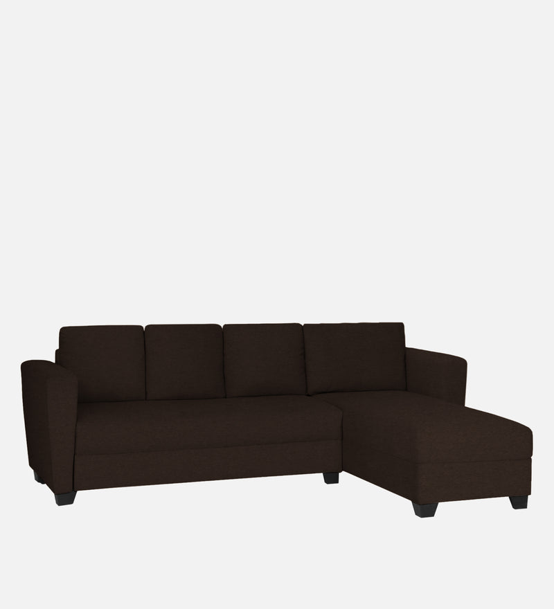 Ethos Fabric RHS 6 Seater Sofa In Mahogany Color
