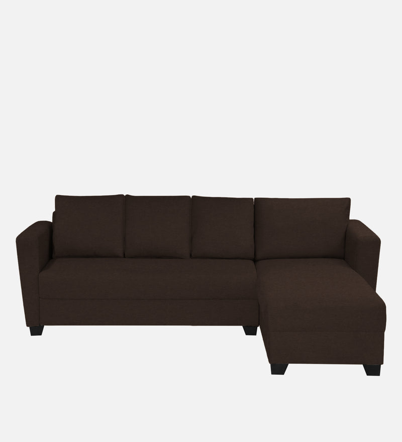 Ethos Fabric RHS 6 Seater Sofa In Mahogany Color