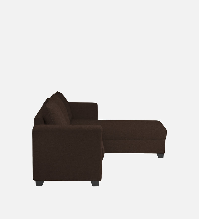Ethos Fabric RHS 6 Seater Sofa In Mahogany Color