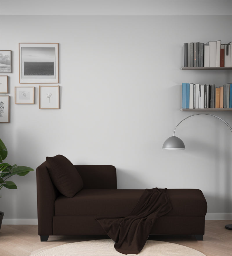 Ethos Luxury Fabric Lounger Sofa RHS