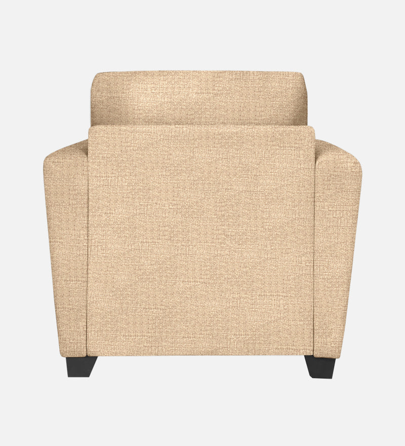 Ethos Fabric 1 Seater Sofa In Neutral Beige Color