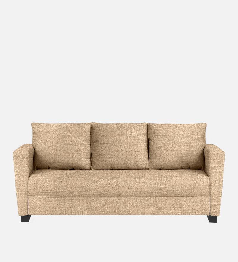 Ethos Fabric 3 Seater Sofa In Neutral Beige Color