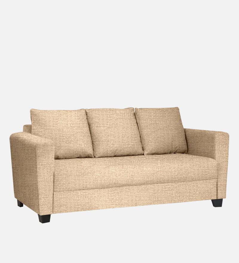 Ethos Fabric 3 Seater Sofa In Neutral Beige Color