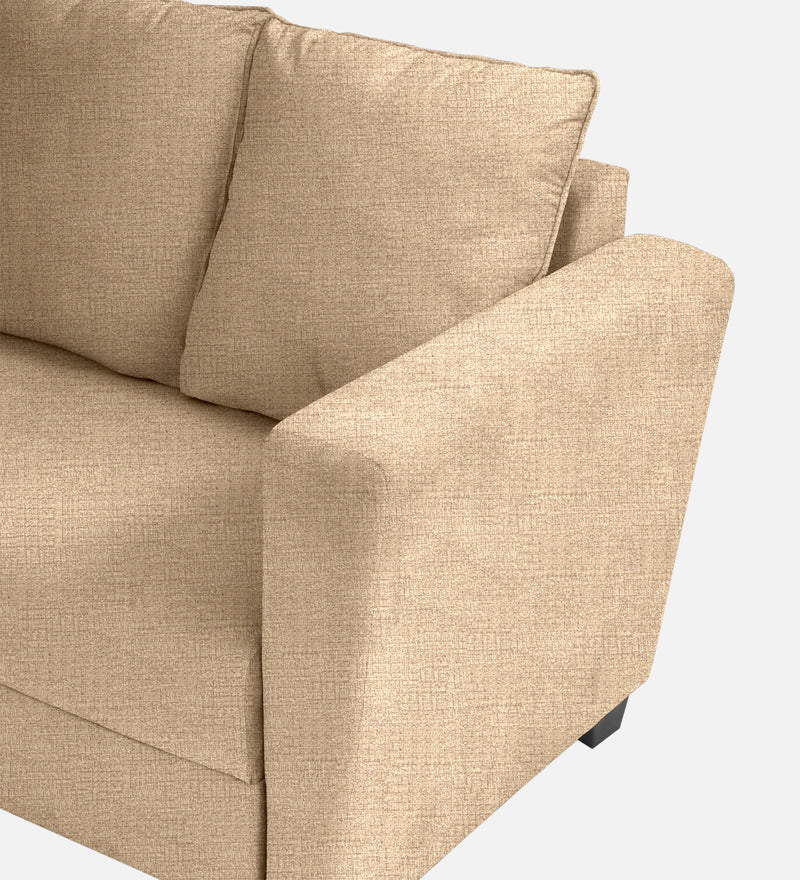 Ethos Fabric LHS 6 Seater Sofa In Neutral Beige Color