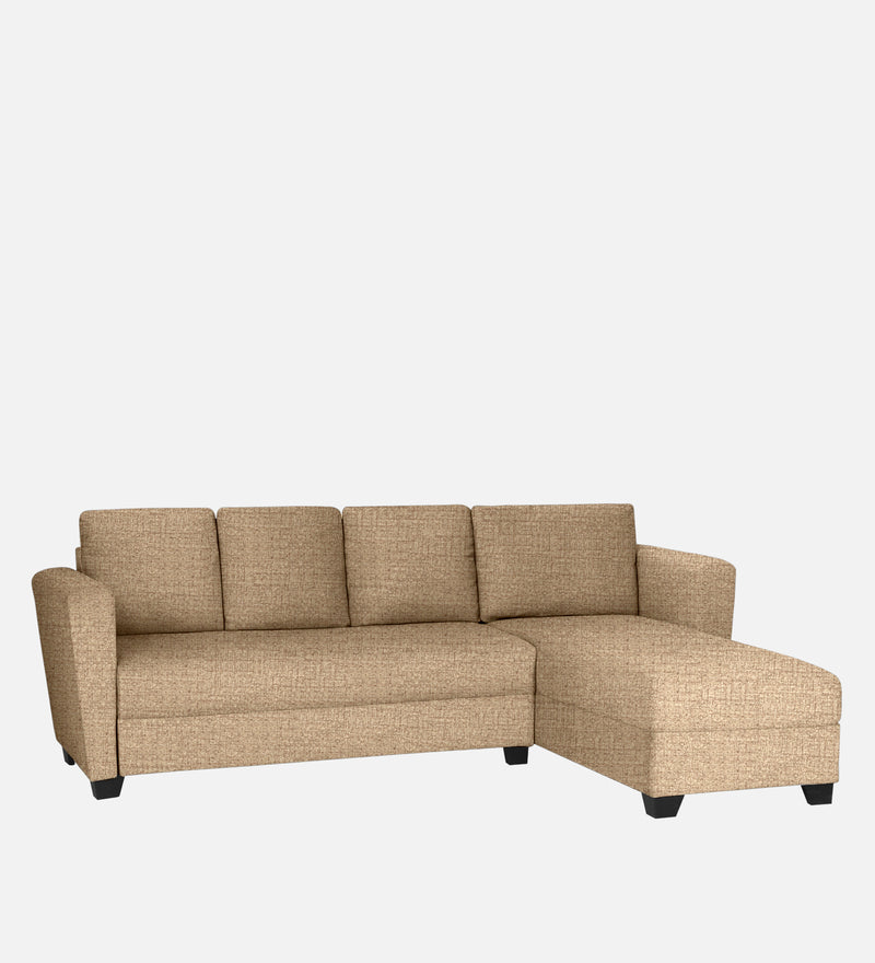 Ethos Fabric RHS 6 Seater Sofa In Neutral Beige Color