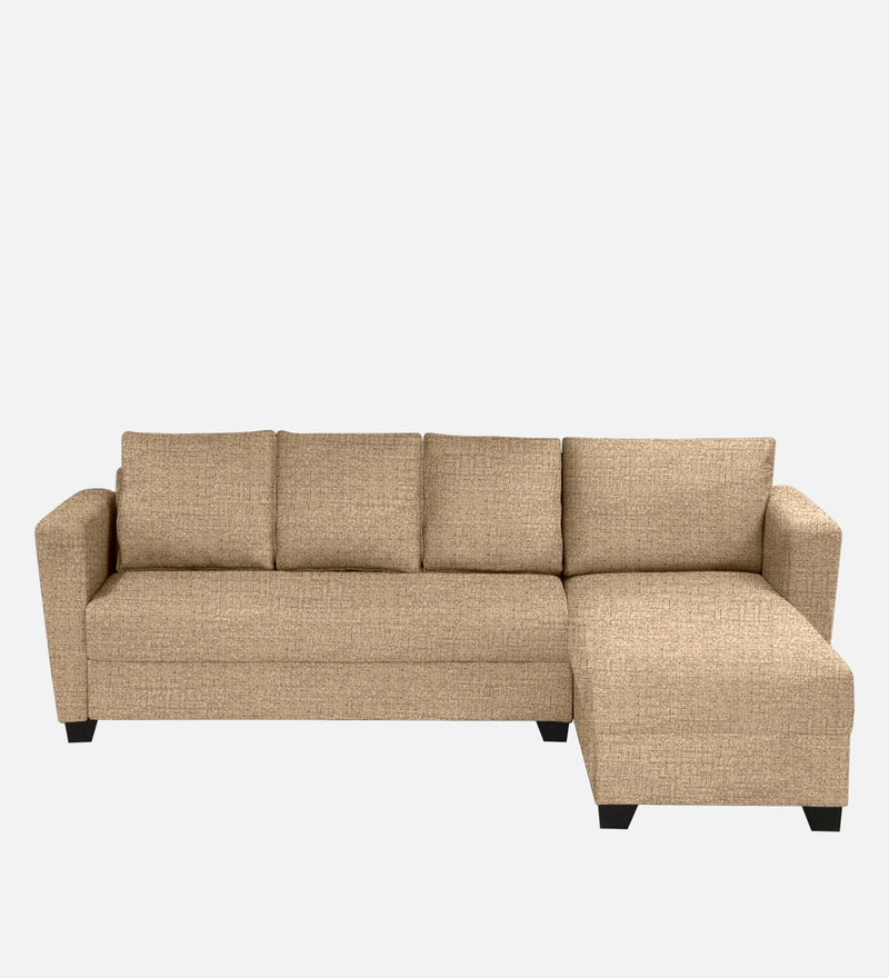 Ethos Fabric RHS 6 Seater Sofa In Neutral Beige Color