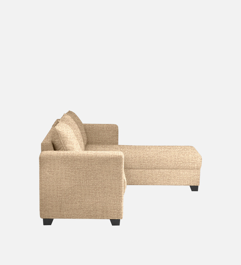 Ethos Fabric RHS 6 Seater Sofa In Neutral Beige Color