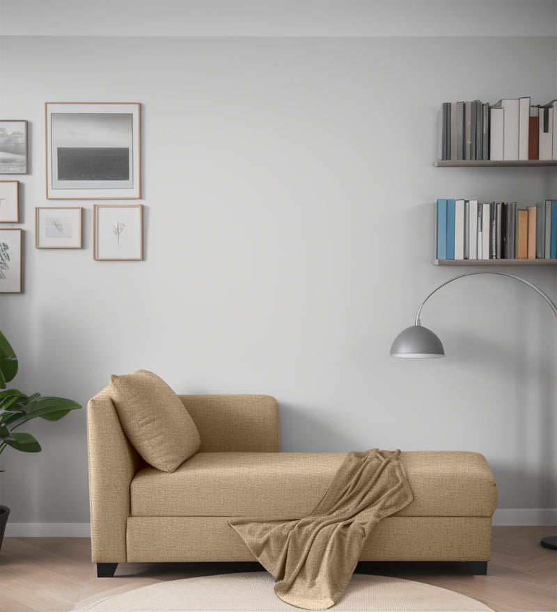 Ethos Luxury Fabric Lounger Sofa RHS