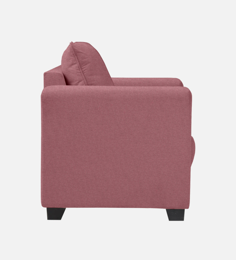 Ethos Fabric 1 Seater Sofa In Pink Color