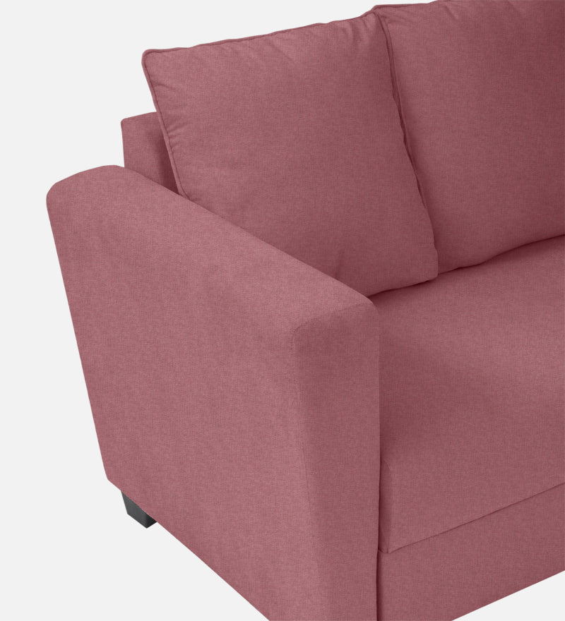 Ethos Fabric 1 Seater Sofa In Pink Color