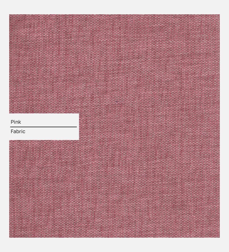 Ethos Fabric 3 Seater Sofa In Pink Color