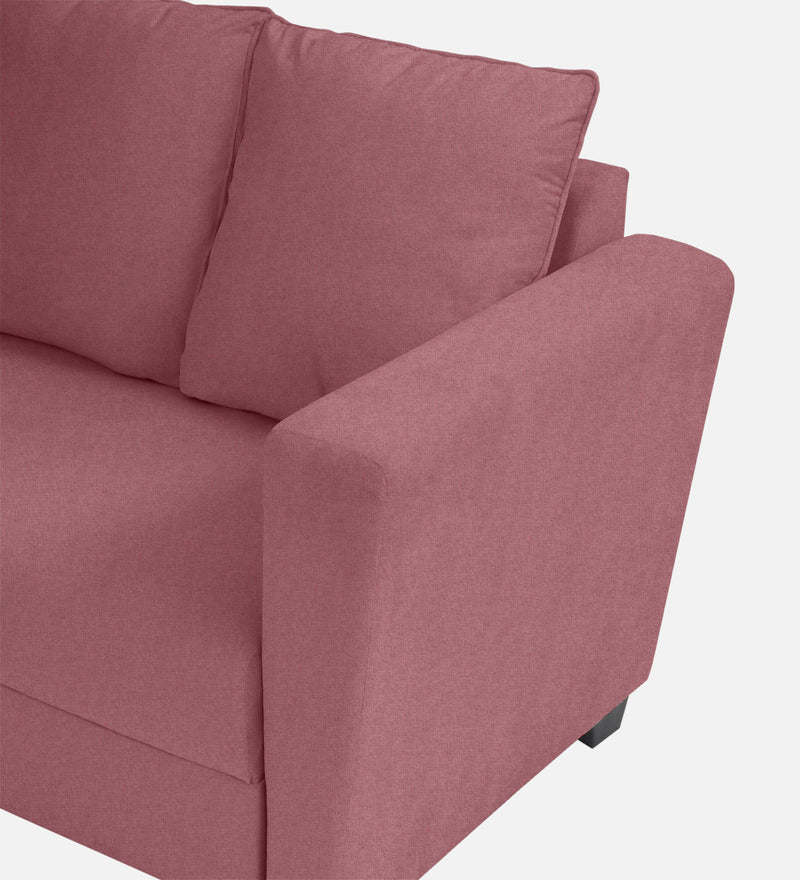 Ethos Fabric LHS 6 Seater Sofa In Pink Color