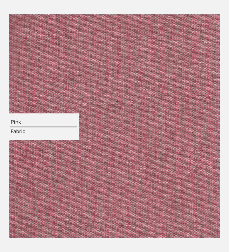 Ethos Fabric LHS 6 Seater Sofa In Pink Color