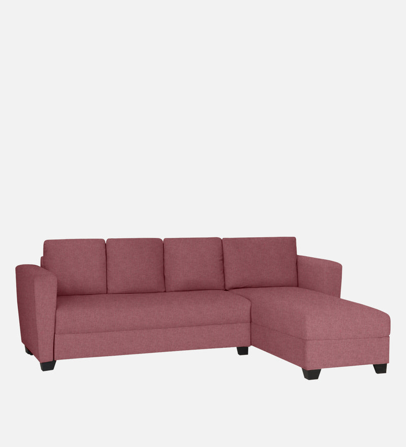 Ethos Fabric RHS 6 Seater Sofa In Pink Color