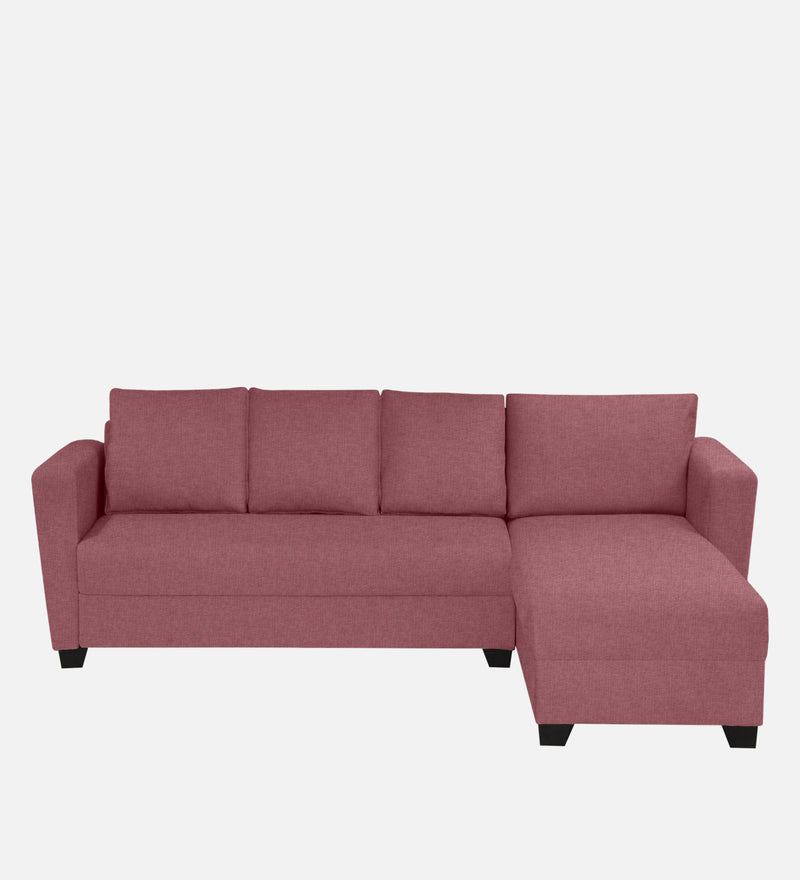 Ethos Fabric RHS 6 Seater Sofa In Pink Color