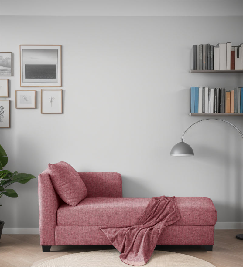 Ethos Luxury Fabric Lounger Sofa RHS