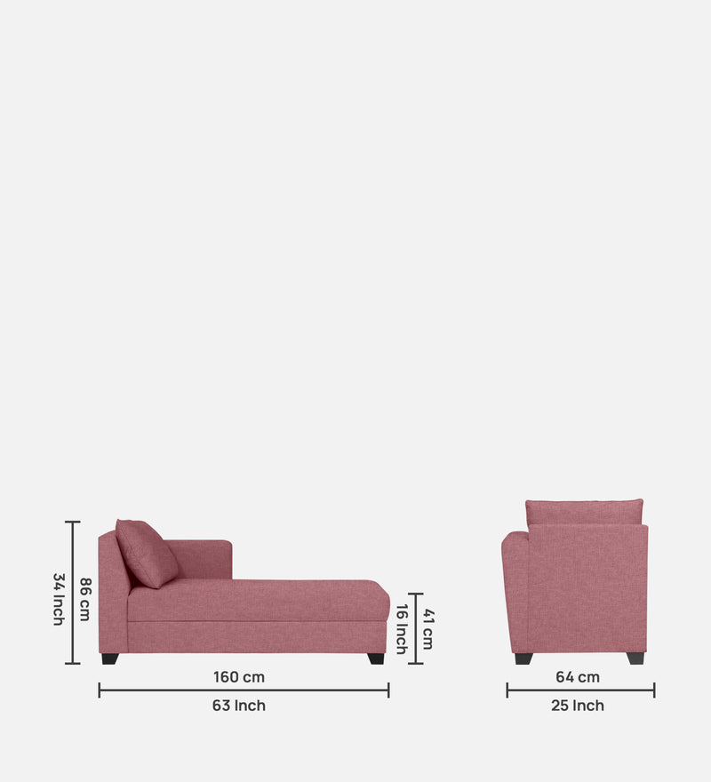 Ethos Luxury Fabric Lounger Sofa RHS