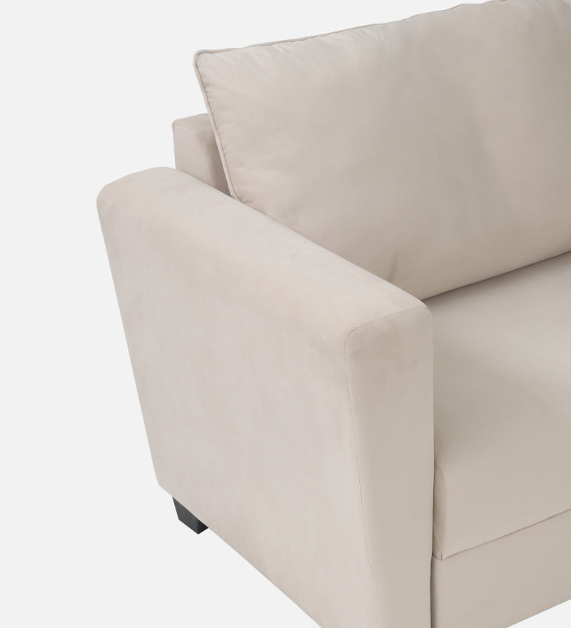 Ethos Velvet 1 Seater Sofa In Camel Beige Color