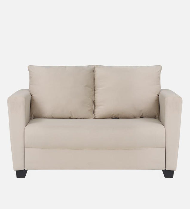 Ethos Velvet 2 Seater Sofa In Camel Beige Color
